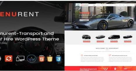 Genurent - Transport and Car Hire WordPress Theme 2.1