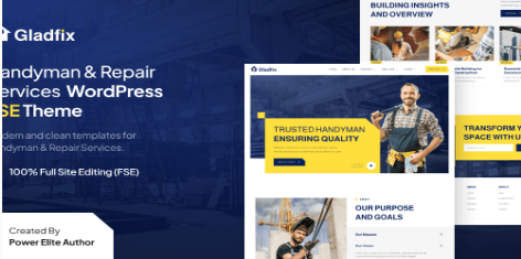 Gladfix – Handyman & Repair Services WordPress Theme 1.0