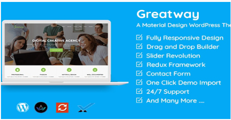 Greatway - Material Design WordPress Theme 1.4