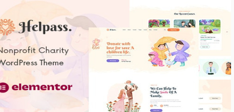 Helpass - Charity WordPress Theme  1.0.1