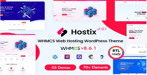Hostix - Hosting WHMCS WordPress Theme 2.0.2