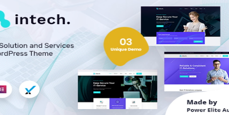 Intech - IT Solutions Company WordPress Theme 1.9
