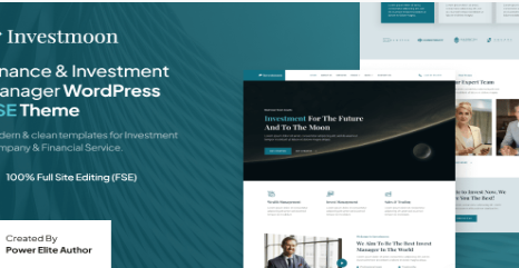 Investmoon – Finance & Investment Manager FSE WordPress Theme  1.0
