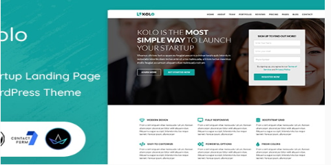 Kolo - Startup Landing Page WordPress Theme 1.5