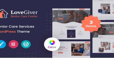 Lovegiver - Senior Care WordPress Theme + RTL  1.0