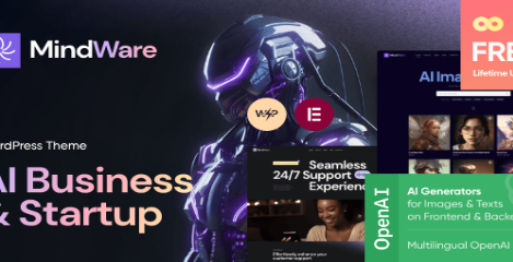 MindWare - AI Startup, AI App & Machine Learning WordPress Theme 1.0