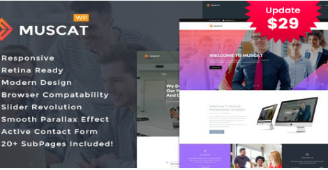 Muscat : Multipurpose WordPress Theme 2.3
