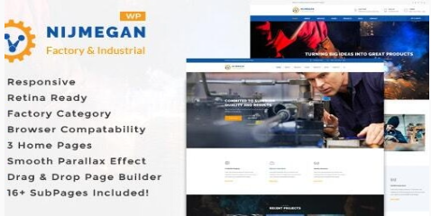Nijmegan - Factory and Industrial Business WordPress Theme 3.0