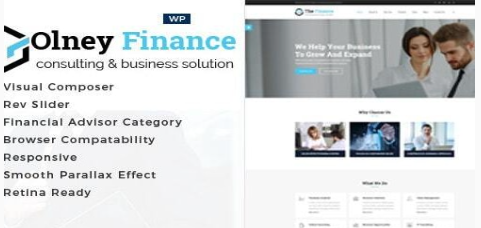 Olney Finance -Business Consulting WordPress Theme 2.6