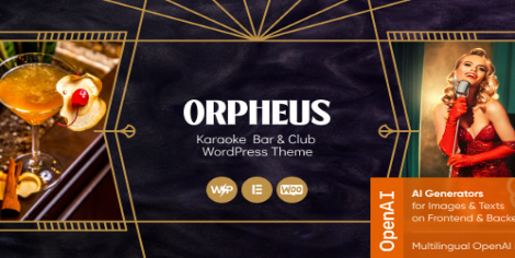 Orpheus - Karaoke Bar & Club WordPress Theme  1.0