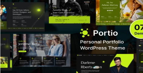 Portio - Personal Portfolio Resume WordPress Theme  1.0