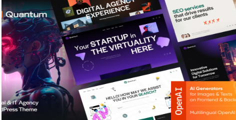Quantum - Digital & IT Agency WordPress Theme  1.0
