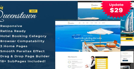 QueensTown : Resort and Hotel WordPress Theme 1.0