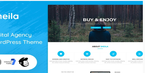 Sheila - Material Design Agency WordPress Theme 1.6