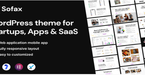 Sofax - Software & Startup WordPress Theme 1.0
