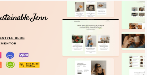 Sustainable Jenn - Eco Lifestyle Blog Theme 1.0.6