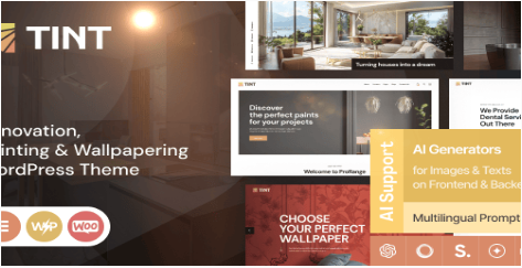 Tint - Renovation, Painting & Wallpapering WordPress Theme  1.0