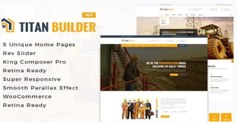 Titan Builders : Construction WordPress Theme 1.9