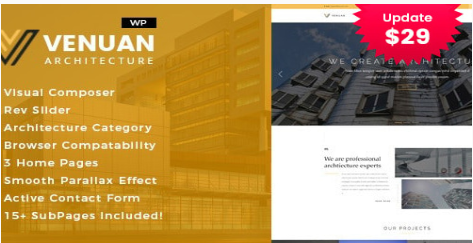 Venuan - Architecture Design WordPress Theme 1.4