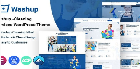 Washup – Cleaning Services WordPress Theme  1.0