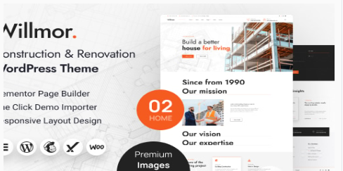 Willmor - Construction WordPress Theme  1.0