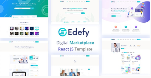Edefy - React Js Digital Marketplace Template
