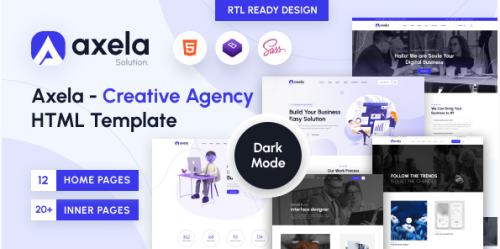 Axela - Creative Agency & Portfolio HTML Template