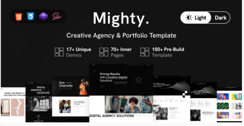 Mighty - Creative Agency & Portfolio Showcase HTML Template