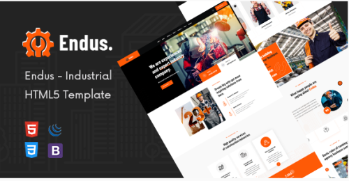 Endus - Industrial Manufacturing HTML Template