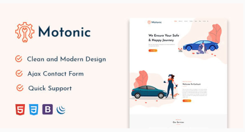 Motonic - Car Service and Car Repair HTML5 Template
