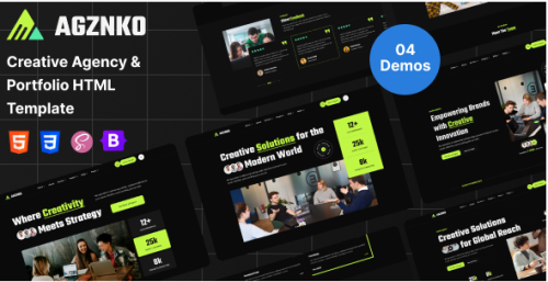 Agznko | Creative Agency HTML
