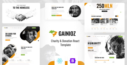 Gainioz - Charity & Donation React Template