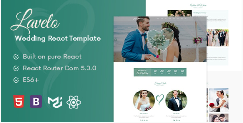 Lavelo - React Wedding Template