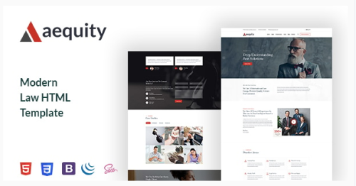 Aequity – Law HTML5 Template