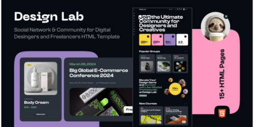 Design Lab - Freelancers Community HTML Template