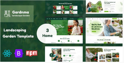 Gardnma - Gardening and Landscaping React Template