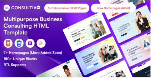 Consultia - Multipurpose Business Consulting HTML Template