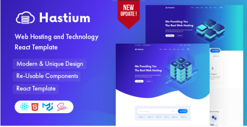 Hastium - Hosting and Technology React Template