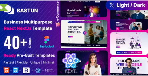 Bastun - React Multipurpose NextJs React Template