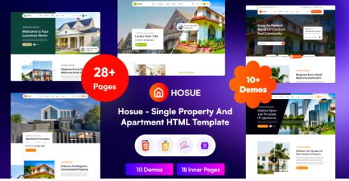 Hosue - Single Property & Apartment HTML Template