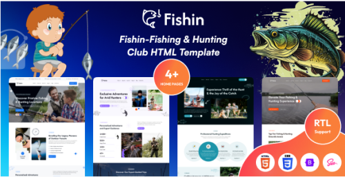 FIshin - Fishing & Hunting Club HTML Template