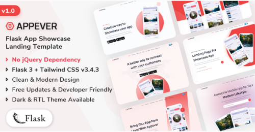 Appever - Flask App Showcase Template