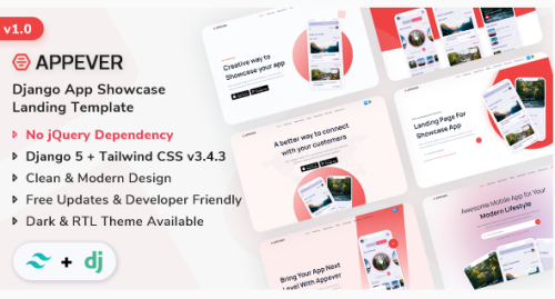 Appever - Django 5 App Showcase Template
