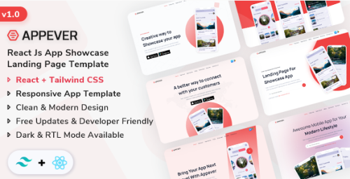 Appever - React App Showcase Template