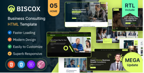 Biscox - Consulting Business HTML Template Multipurpose