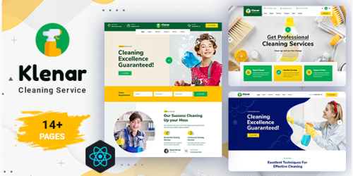 Klenar - Cleaning Services React Template