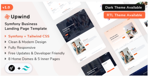 Upwind - Symfony Multipurpose Landing Template