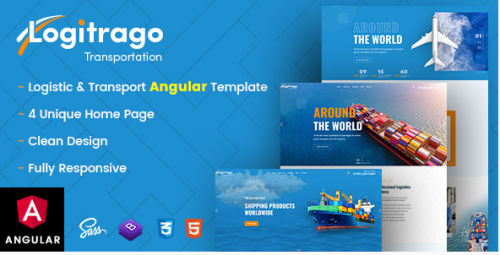 Logitrago - Transport & Logistics HTML Template