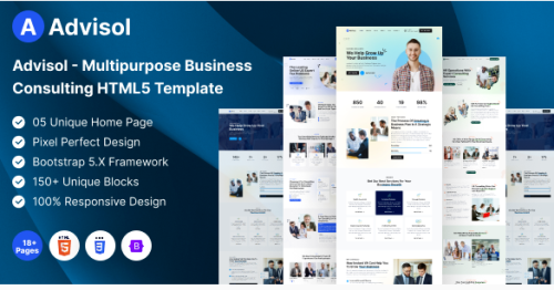 Advisol - Multipurpose Business Consulting HTML Template