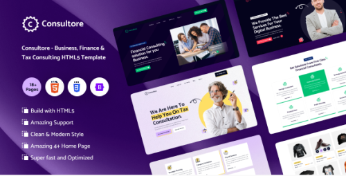 Consultore - Business, Finance & Tax Consulting HTML Template